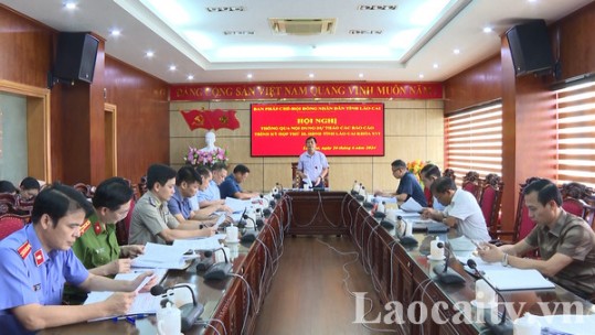 Ban Pháp chế, HĐND tỉnh Lào Cai thông qua các báo cáo thẩm tra trình kỳ họp HĐND tỉnh