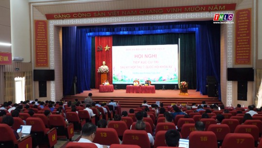 Đoàn đại biểu Quốc hội tỉnh tiếp xúc cử tri huyện Văn Bàn