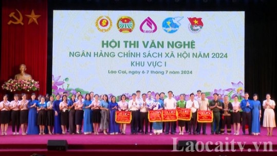 Lào Cai giành giải Nhất toàn đoàn Hội thi văn nghệ Ngân hàng Chính sách xã hội năm 2024, khu vực I