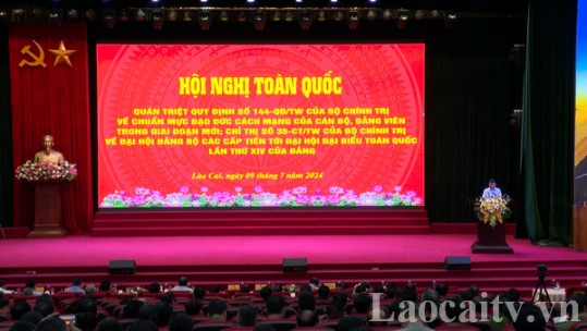Trên 26.800 cán bộ, đảng viên Lào Cai dự Hội nghị toàn quốc quán triệt Quy định số 144 và Chỉ thị số 35 của Bộ Chính trị