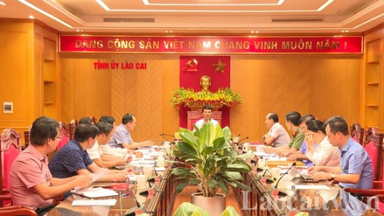 Ban Chỉ đạo phòng, chống tham nhũng, tiêu cực tỉnh Lào Cai họp phiên thường kỳ thứ 9
