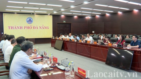 Đoàn công tác tỉnh Lào Cai trao đổi kinh nghiệm chuyển đổi số tại Đà Nẵng