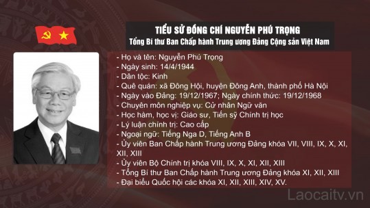 Tiểu sử đồng chí Nguyễn Phú Trọng - Tổng Bí thư Ban Chấp hành Trung ương Đảng Cộng sản Việt Nam