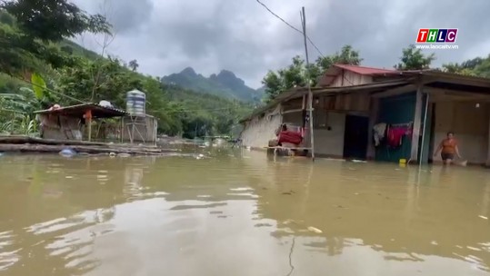 Lũ trên sông Chảy dâng cao, nhiều hộ dân xã Điện Quan (Bảo Yên) bị ngập úng