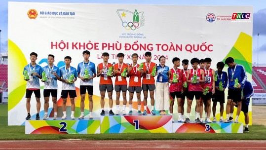 Lào Cai xuất sắc giành 6 huy chương Vàng môn điền kinh tại Hội khỏe Phù đổng toàn quốc năm 2024