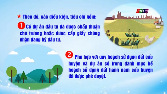 Điều kiện chuyển mục đích sử dụng đất trồng lúa, đất rừng sang thực hiện dự án