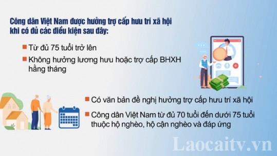 Đối tượng và điều kiện hưởng trợ cấp hưu trí xã hội từ năm 2025