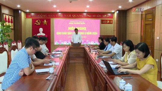 Hội nghị giao ban báo chí tháng 8 năm 2024