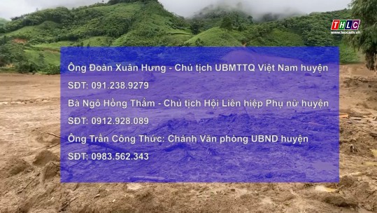 Bảo Yên công bố số điện thoại tiếp nhận ủng hộ