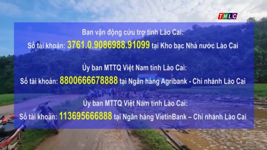 Trên 65 tỷ đồng ủng hộ Lào Cai khắc phục hậu quả thiên tai