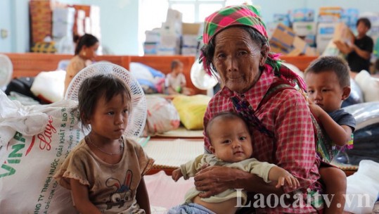 17 hộ dân thôn Kho Vàng đã được di chuyển xuống nơi an toàn