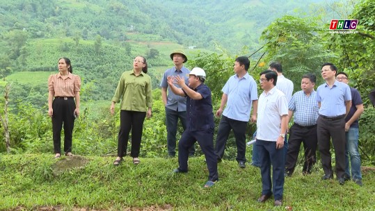 Phó Chủ tịch UBND tỉnh Giàng Thị Dung kiểm tra tình hình khắc phục thiên tai tại Bát Xát