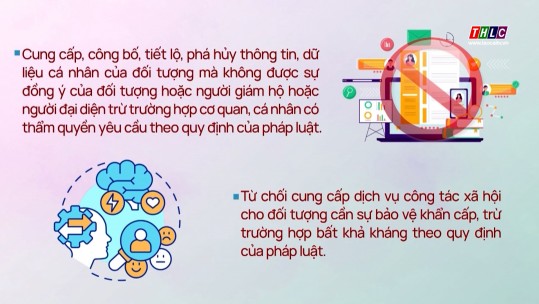 Những hành vi bị nghiêm cấm trong công tác xã hội