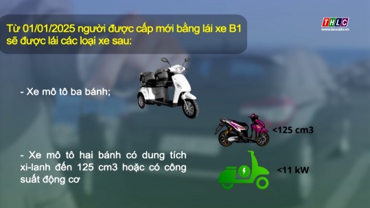 Từ 01/01/2025, người được cấp bằng B1 sẽ lái xe gì?