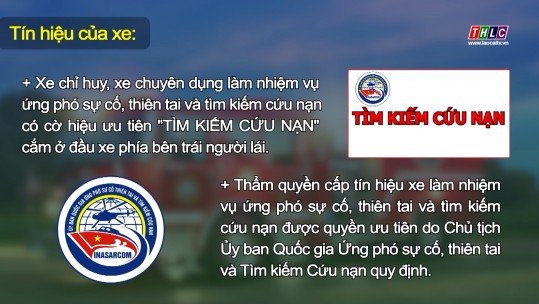 Xe được quyền ưu tiên trong ứng phó sự cố, thiên tai và tìm kiếm cứu nạn