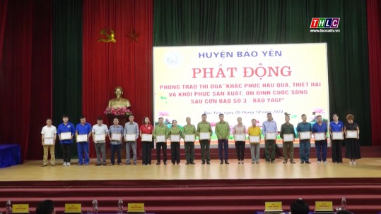 Bảo Yên phát động phong trào thi đua khắc phục hậu quả cơn bão số 3 với tinh thần 7 dám