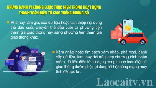 07 hành vi bị cấm trong thanh toán điện tử giao thông đường bộ