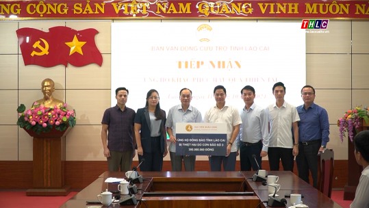 Học viện Ngân hàng hỗ trợ Lào Cai 300 triệu đồng khắc phục hậu quả thiên tai