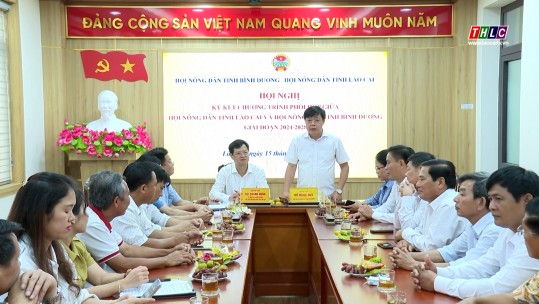 Ký kết chương trình phối hợp giữa Hội Nông dân tỉnh Lào Cai và Hội Nông dân tỉnh Bình Dương