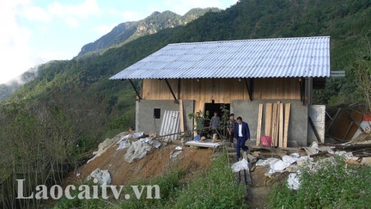 Sa Pa – nhiều căn nhà mới hình thành sau thiên tai