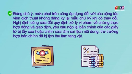 Không chứng thực đủ chữ ký trong văn bản bị phạt đến 5 triệu đồng