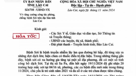 Tăng cường công tác phòng, chống bệnh sởi trên địa bàn tỉnh Lào Cai