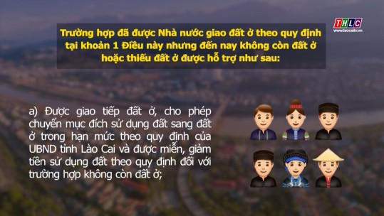 Hỗ trợ đất ở đối với cá nhân là người dân tộc thiểu số thuộc diện hộ nghèo, hộ cận nghèo