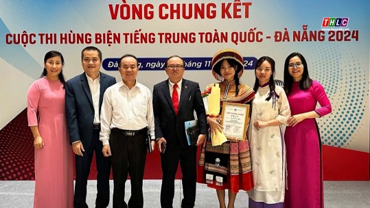 Thí sinh Lào Cai đoạt giải Nhì Cuộc thi hùng biện tiếng Trung toàn quốc năm 2024