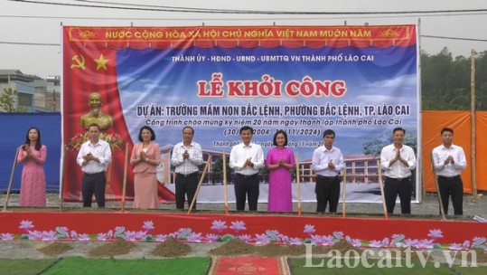 Khởi công dự án Trường Mầm non Bắc Lệnh