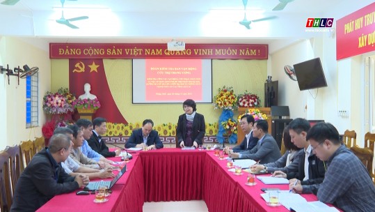 Đoàn kiểm tra Ủy ban Trung ương MTTQ Việt Nam làm việc tại xã Thống Nhất