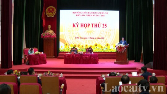 Kỳ họp thứ 25, HĐND huyện Si Ma Cai thông qua 12 nghị quyết quan trọng