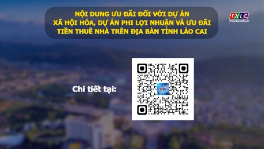 Nội dung ưu đãi đối với dự án xã hội hóa, dự án phi lợi nhuận và ưu đãi tiền thuê nhà trên địa bàn tỉnh Lào Cai