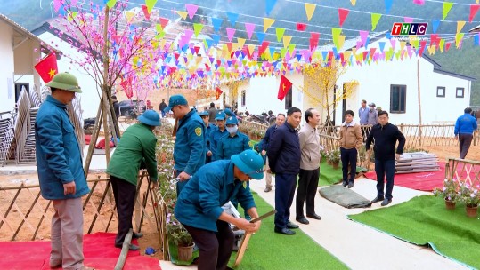 Lãnh đạo tỉnh kiểm tra công tác chuẩn bị khánh thành khu tái định cư Kho Vàng