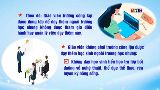 Giáo viên trường công không được điều hành cơ sở dạy thêm