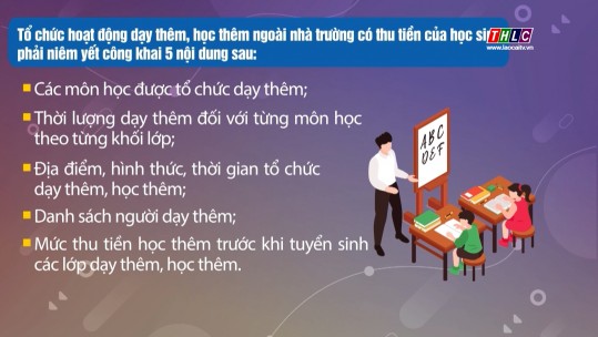 5 nội dung giáo viên phải niêm yết công khai tại cơ sở dạy thêm