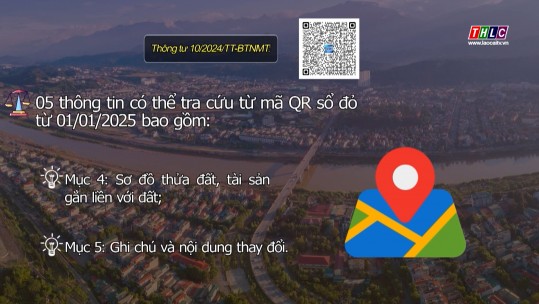 05 thông tin có thể tra cứu từ mã QR sổ đỏ