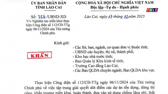 Lào Cai: tập trung giải quyết dứt điểm các dự án tồn đọng, dừng thi công