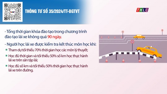 Khóa học giấy phép lái xe không quá 90 ngày