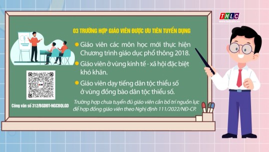 3 trường hợp giáo viên được ưu tiên tuyển dụng