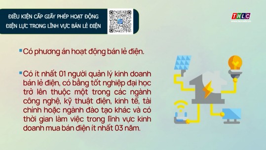 Điều kiện cấp giấy phép hoạt động điện lực trong lĩnh vực bán lẻ điện