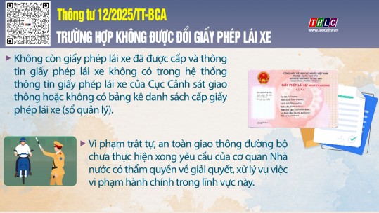 Trường hợp không được đổi giấy phép lái xe