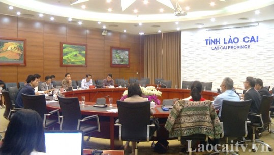 UBND tỉnh làm việc với Đoàn giám sát Dự án Phát triển các đô thị loại vừa - Tiểu dự án thành phố Lào Cai