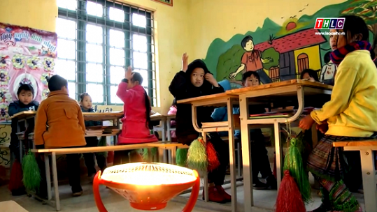 Các trường học cần chống rét cho học sinh theo phương châm “3 cần”