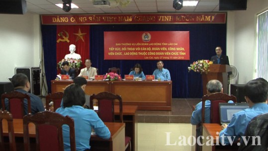 Hội nghị tiếp xúc, đối thoại trực tiếp với đoàn viên Công đoàn Viên chức tỉnh