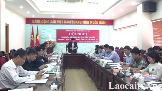 Ban Pháp chế thông qua dự thảo các báo cáo trình kỳ họp thứ 12, HĐND tỉnh XV