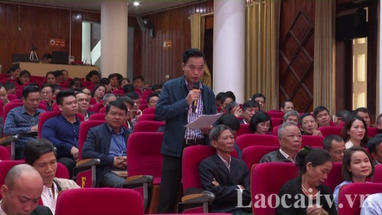 Đoàn Đại biểu Quốc hội tỉnh tiếp xúc cử tri thành phố Lào Cai