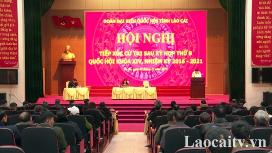Đoàn Đại biểu Quốc hội tỉnh tiếp xúc cử tri tại huyện Sa Pa