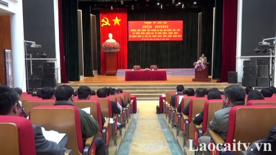 Thành ủy Lào Cai hướng dẫn công tác chuẩn bị Đại hội Đảng các cấp