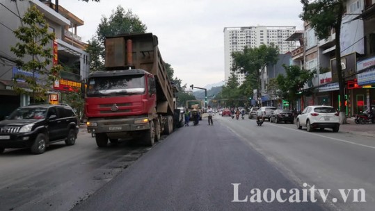 Đẩy nhanh tiến độ, hoàn thành dự án sửa chữa đường Hoàng Liên trước tết Nguyên đán 2020