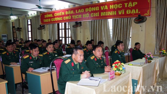 Bộ CHQS tỉnh Lào Cai tập huấn công tác Đảng, công tác chính trị, cấp ủy, ủy ban kiểm tra năm 2020